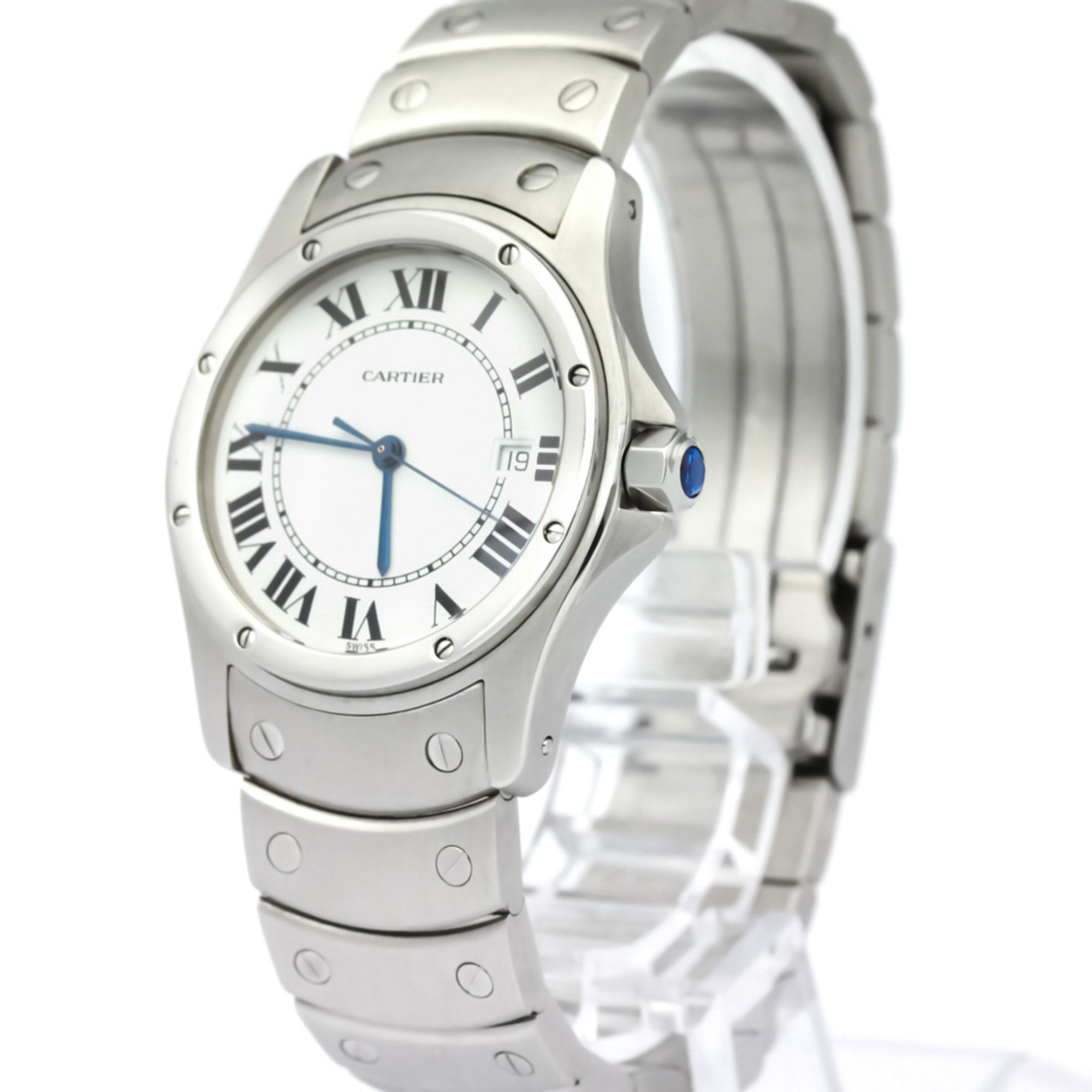 CARTIER Santos Cougar Steel Quartz Mid Size Watch W20027K1