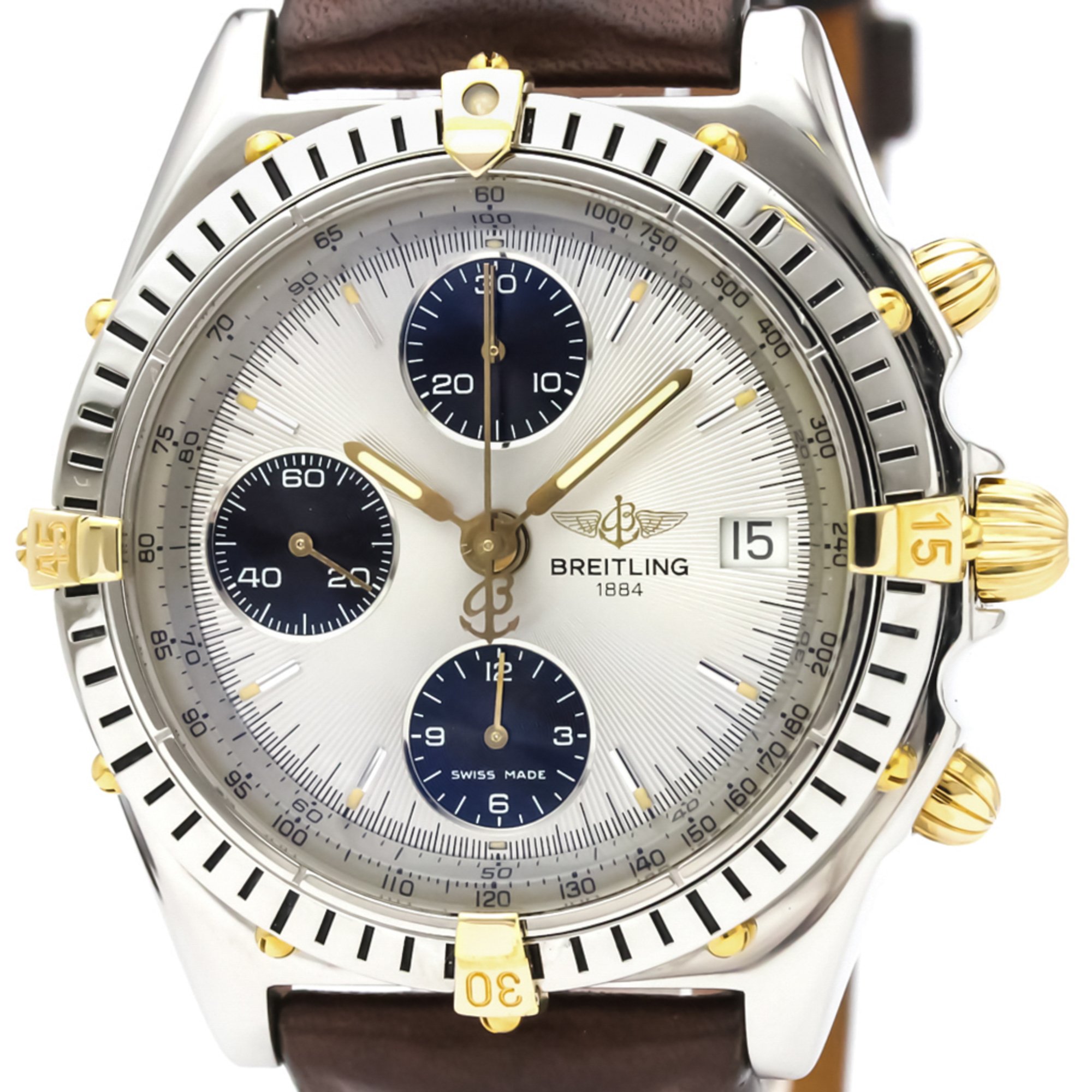 Breitling Chronomat Automatic Stainless Steel,Yellow Gold (18K) Men's Sports Watch B13050