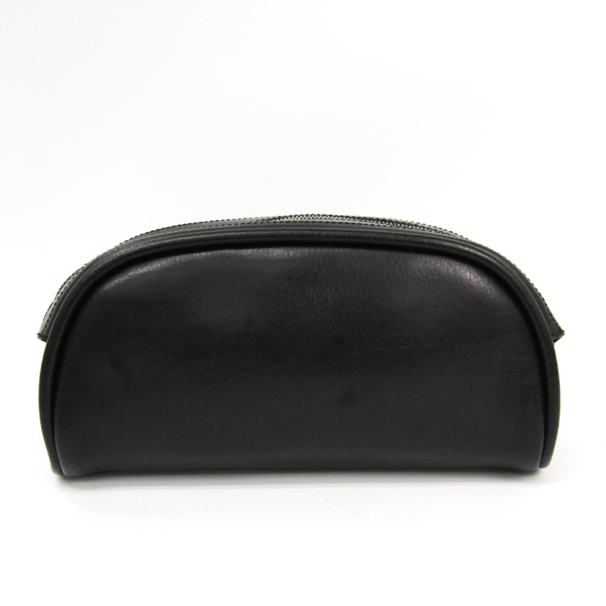 Salvatore Ferragamo 24 6022 Men's Leather Clutch Bag Black