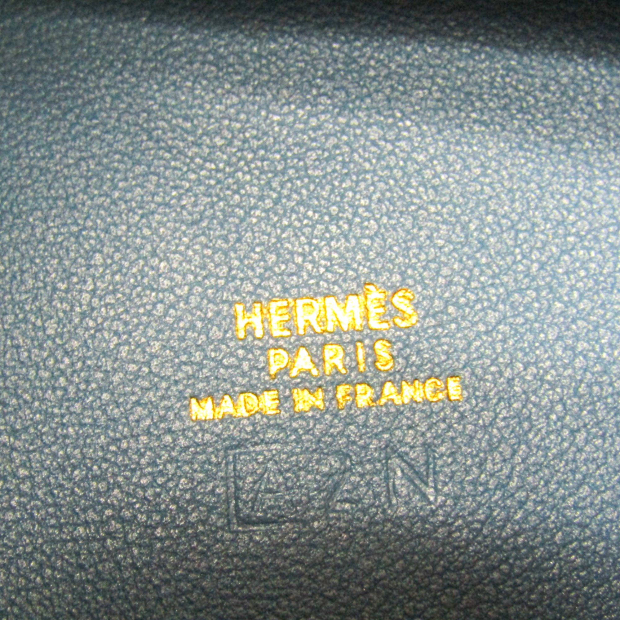 Hermes Zulu Gulliver Leather Coin Purse/coin Case Blue Jean