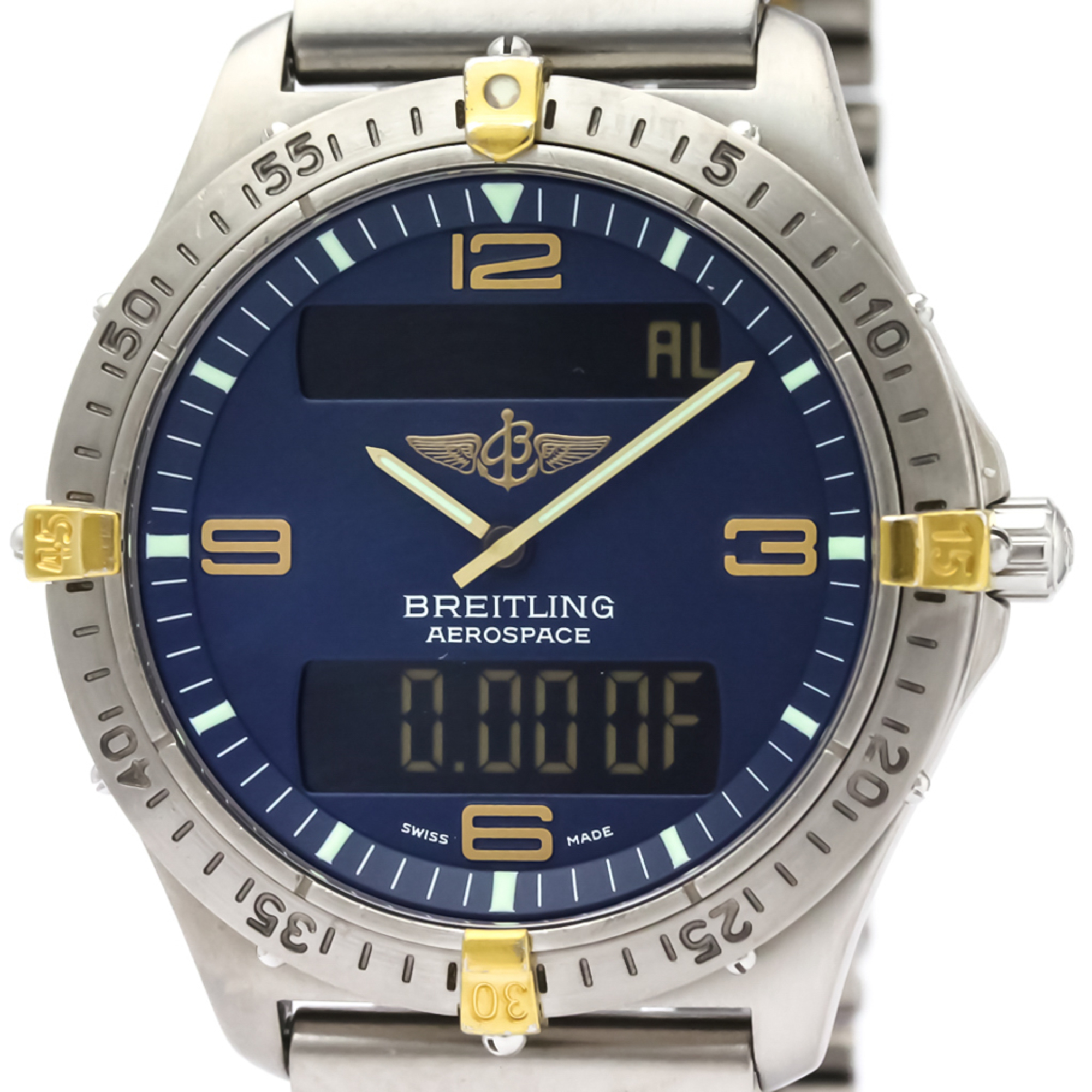 Breitling Aerospace Quartz Titanium,Yellow Gold (18K) Men's Sports Watch F56062