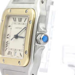 Cartier Santos Galbee Quartz Stainless Steel,Yellow Gold (18K) Men's Dress Watch 187901