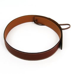 Hermes Sellier Women's Leather Belt Brown 65