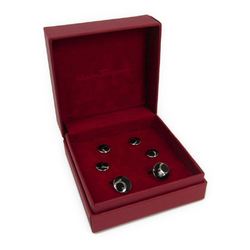 Salvatore Ferragamo Metal Cufflinks Black,Silver