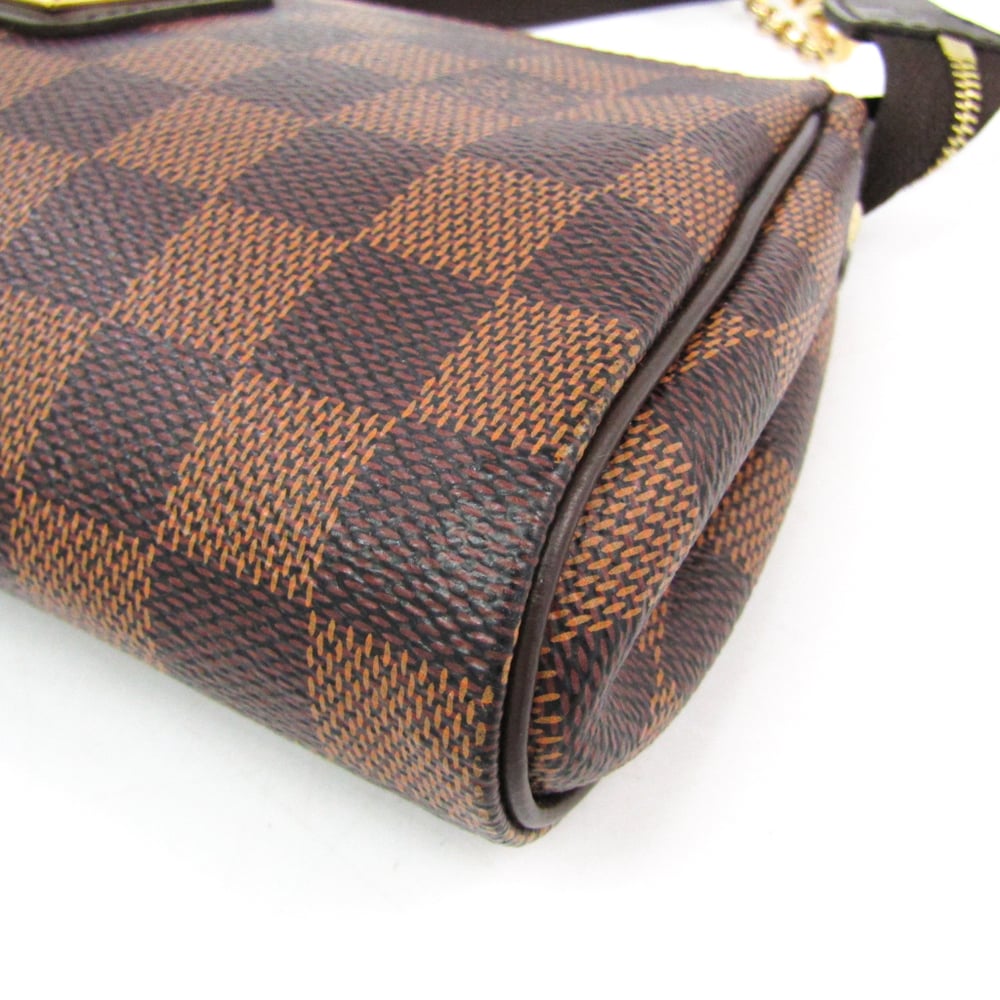 Louis Vuitton Damier Eva N55213 Women's Shoulder Bag Ebene