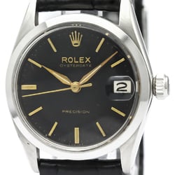 Rolex Oyster Date Mechanical Stainless Steel Unisex Dress Watch 6466