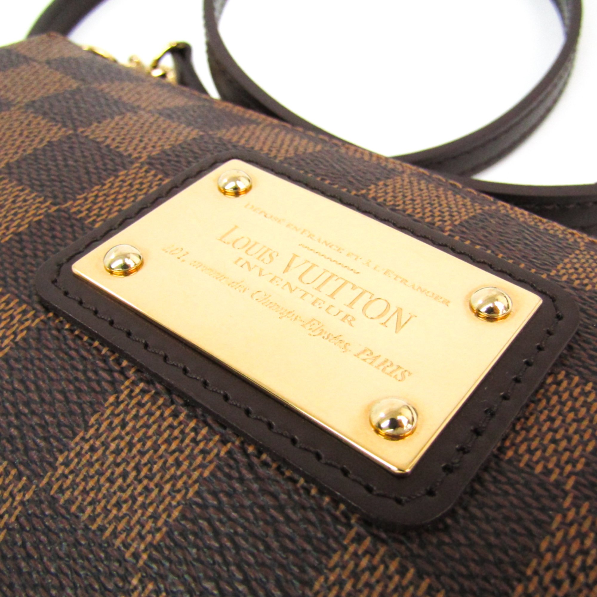 Louis Vuitton Damier Eva N55213 Women's Shoulder Bag Ebene