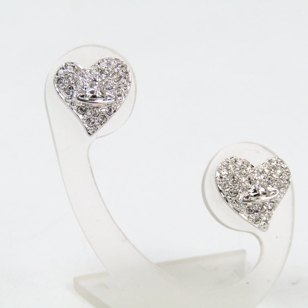 Lv silver blooming earrings No missing rhinestones - Depop