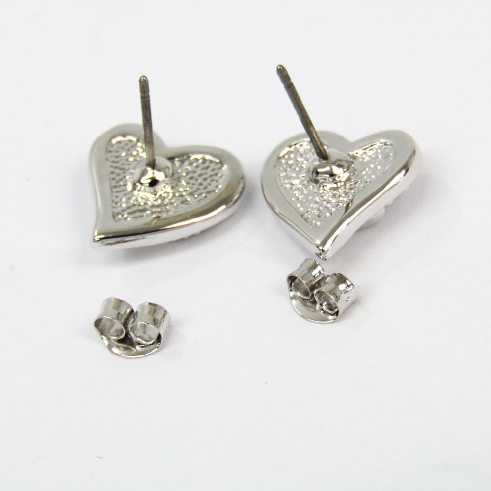 Lavin Classic Love Heart Drop Earrings (Silver) - Culturesse