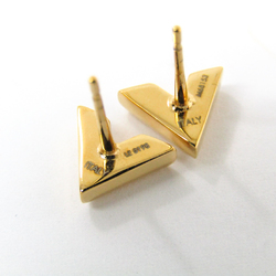 Louis Vuitton Earrings Essential V M68153 Metal Stud Earrings Gold