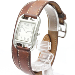 HERMES Capecod Steel Leather Quartz Ladies Watch CC1.210