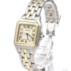 CARTIER Panthere 18K Gold Steel Quartz Mid Size Watch