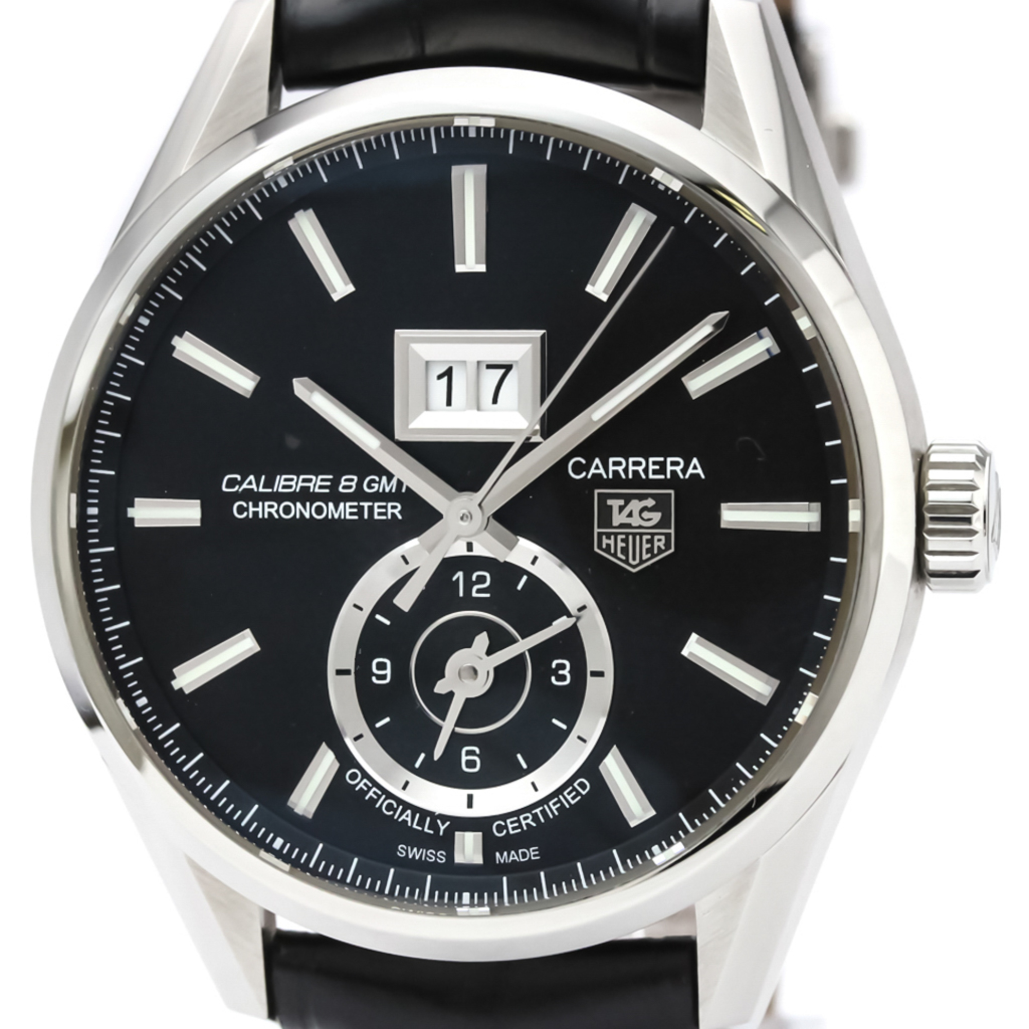 TAG HEUER Carrera Calibre 8 GMT Automatic Mens Watch WAR5010