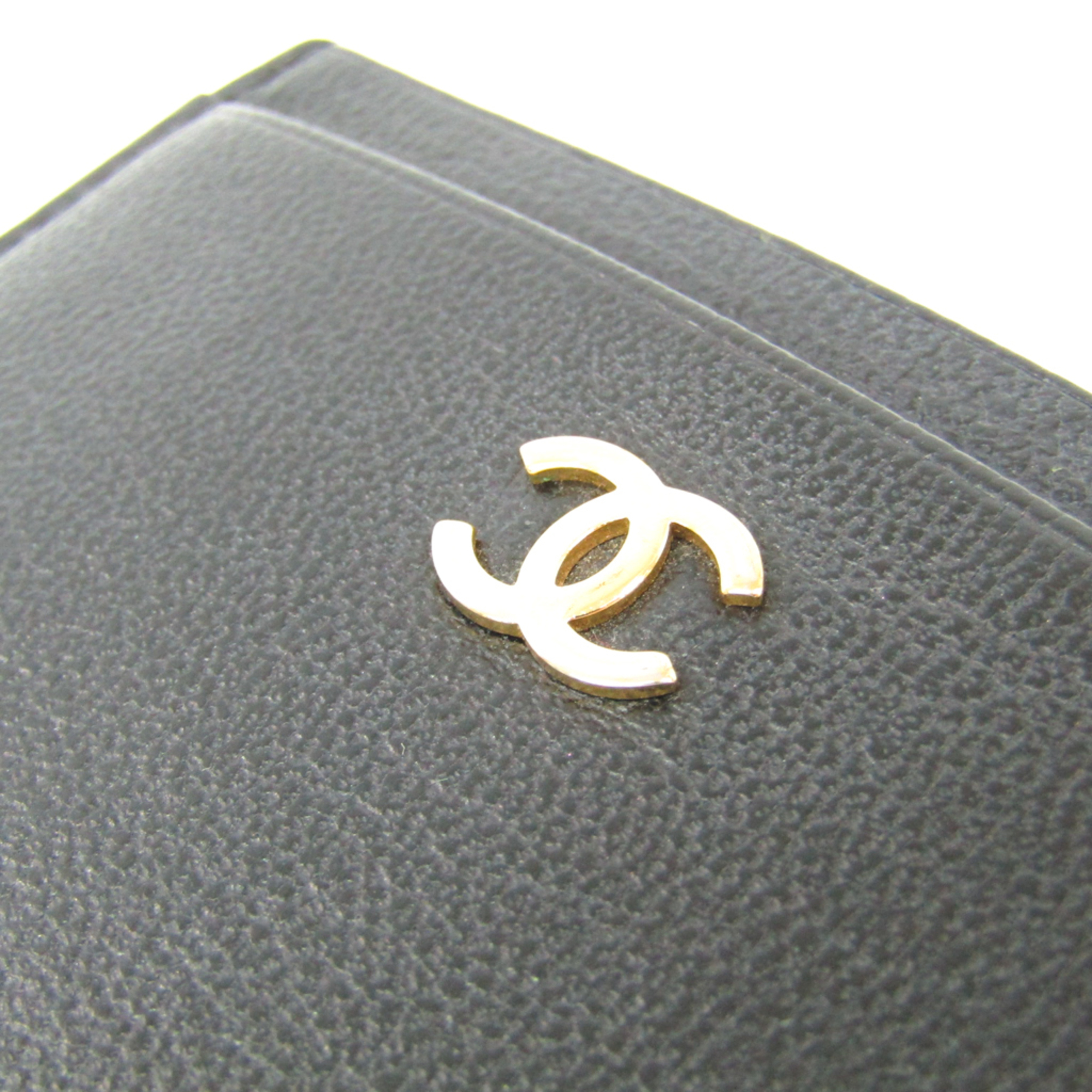 Chanel Leather Card Case Black