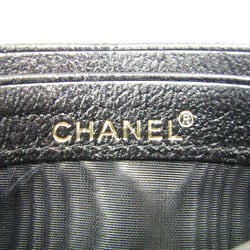 Chanel Leather Card Case Black