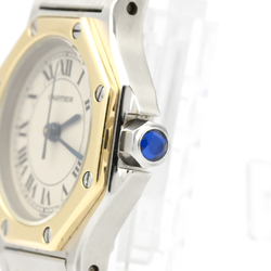 Cartier Santos Octagon Quartz Stainless Steel,Yellow Gold (18K) Women's Dress Watch 187903