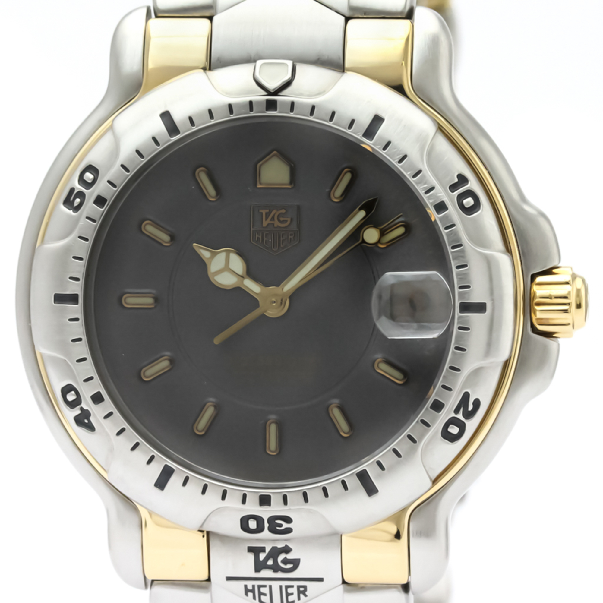 Tag Heuer 6000 Series Quartz Stainless Steel,Yellow Gold (18K) Men's Sports Watch WH1152