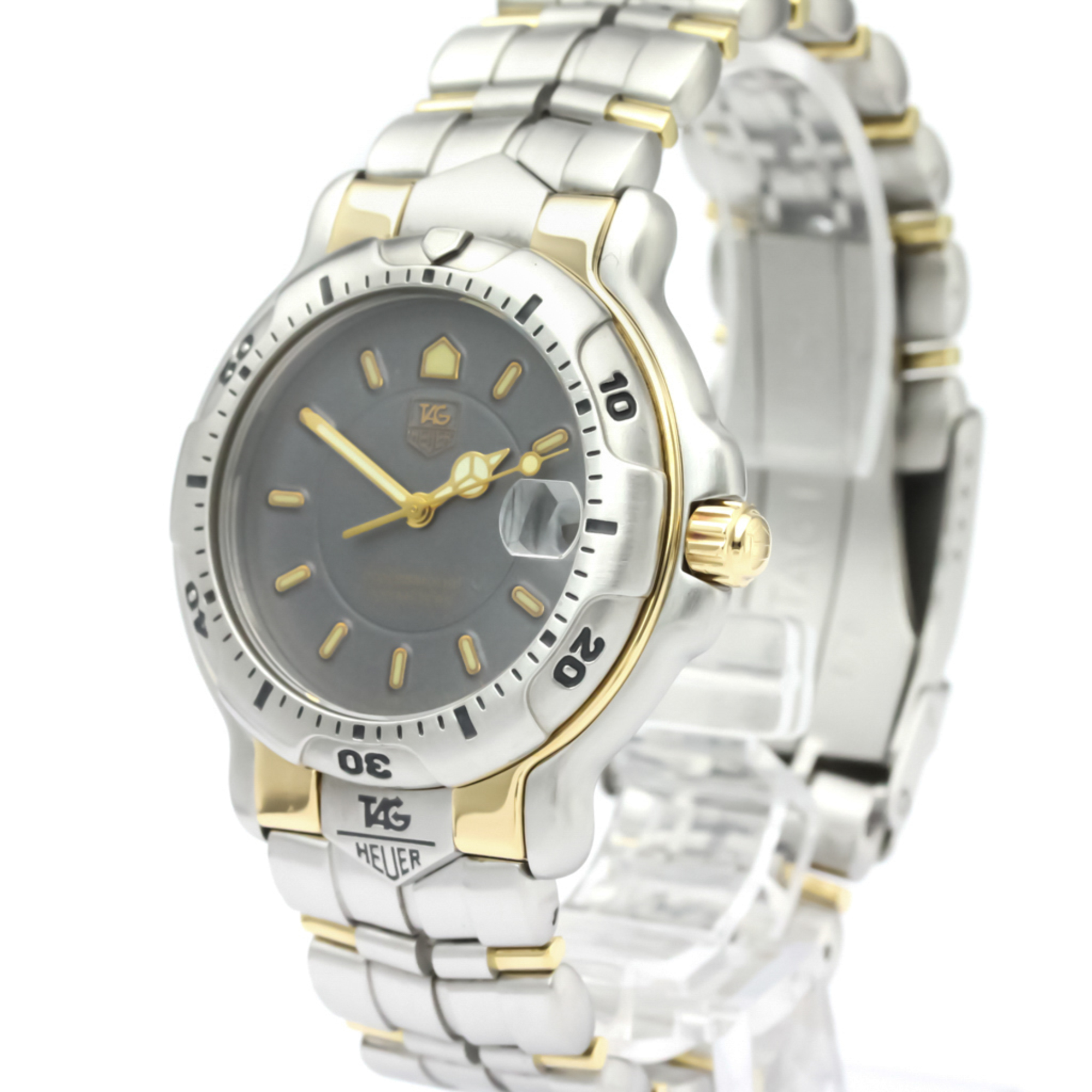 Tag Heuer 6000 Series Quartz Stainless Steel,Yellow Gold (18K) Men's Sports Watch WH1152