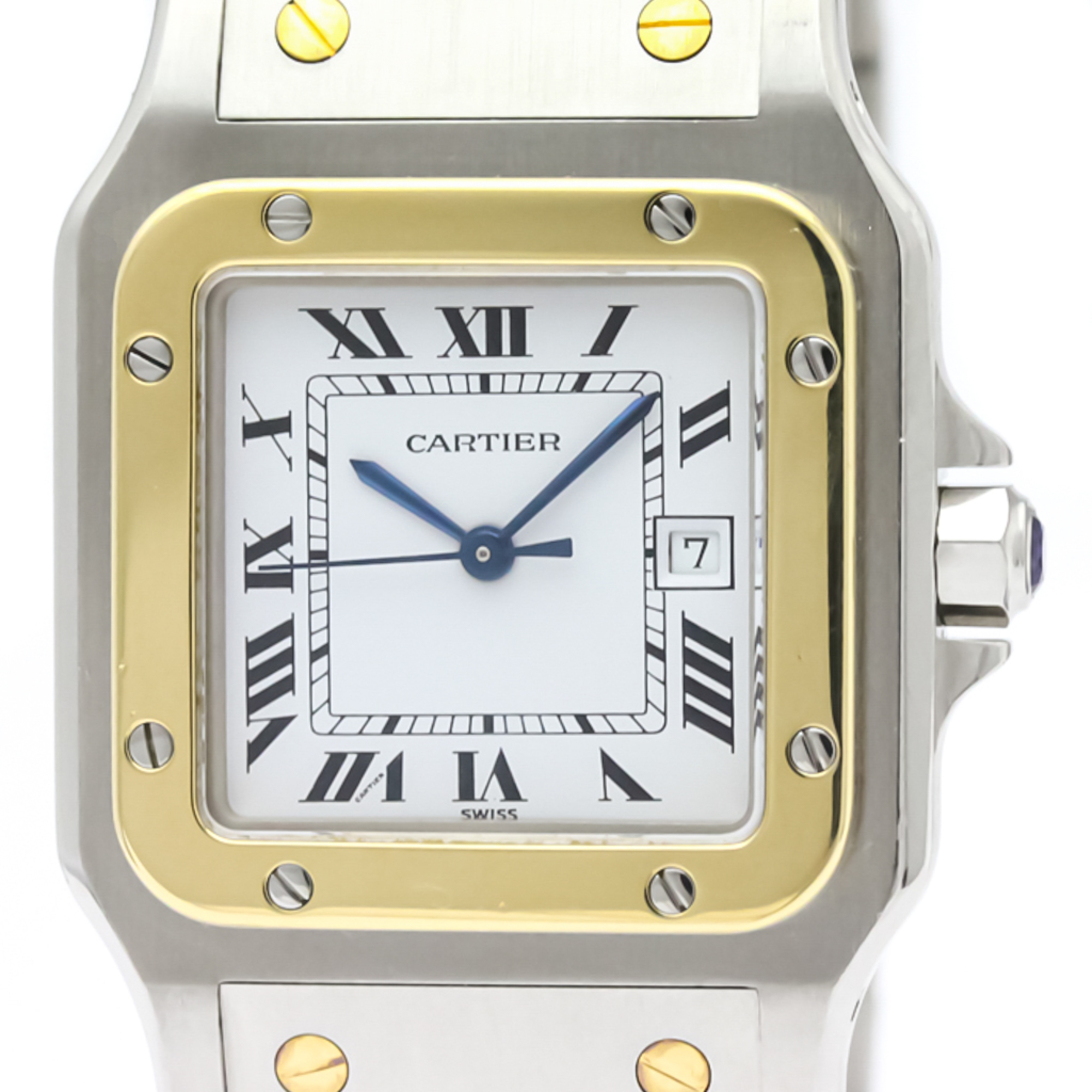 Cartier Santos Galbee Automatic Stainless Steel,Yellow Gold (18K) Men's Dress Watch -