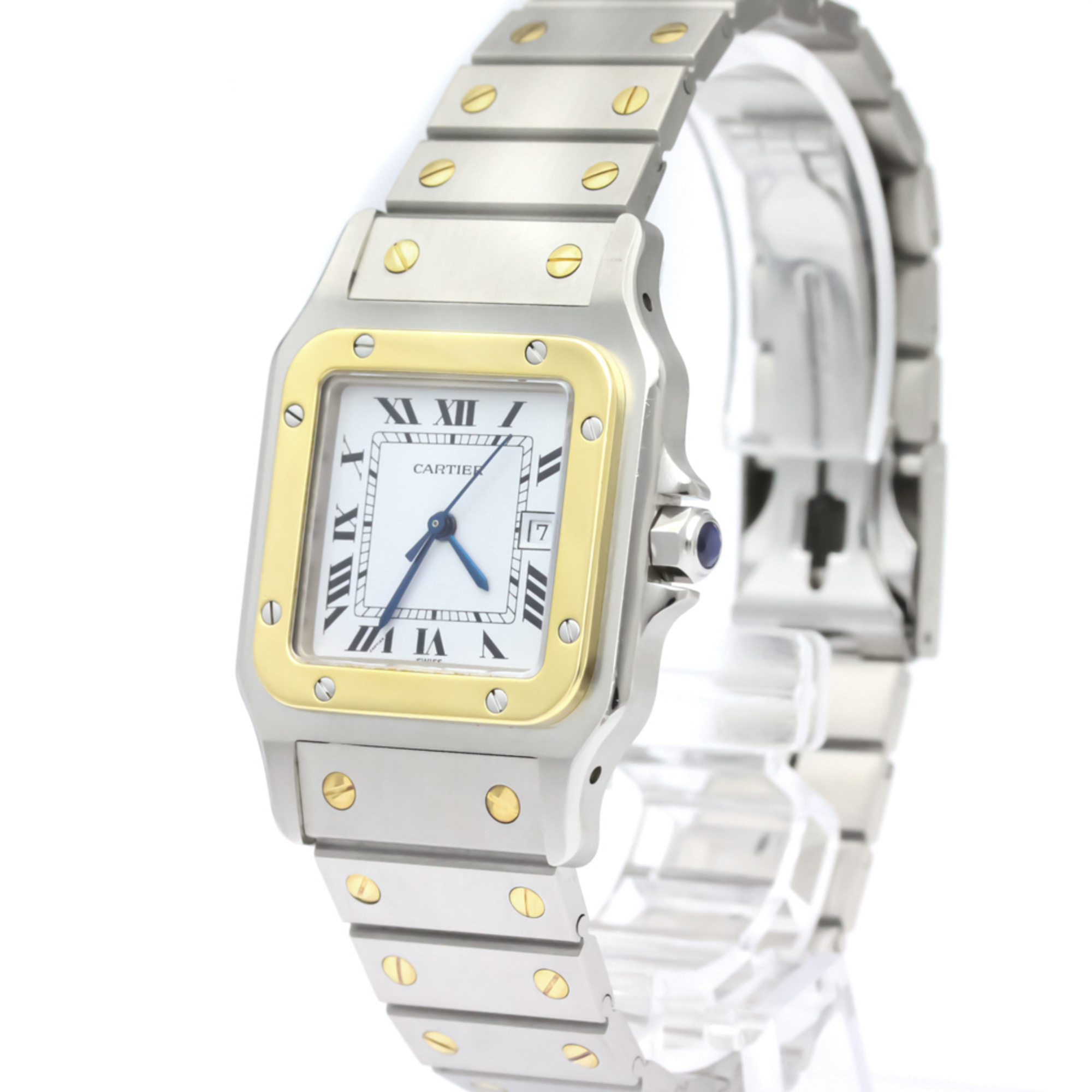 Cartier Santos Galbee Automatic Stainless Steel,Yellow Gold (18K) Men's Dress Watch -