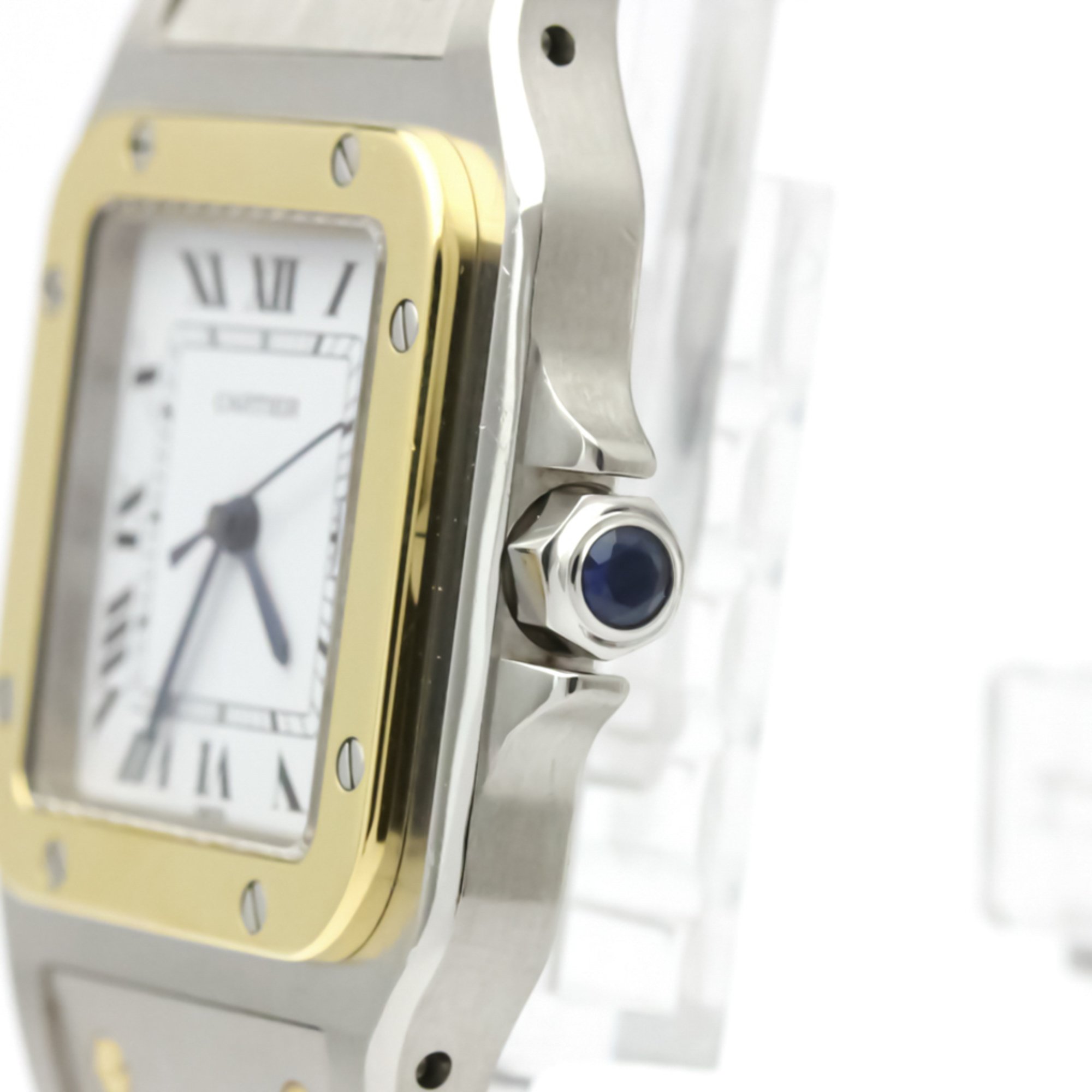 Cartier Santos Galbee Automatic Stainless Steel,Yellow Gold (18K) Men's Dress Watch -