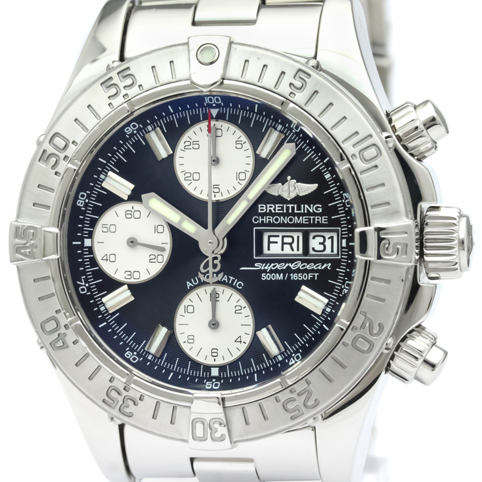 BREITLING Chrono Super Ocean Steel Automatic Mens Watch A13340