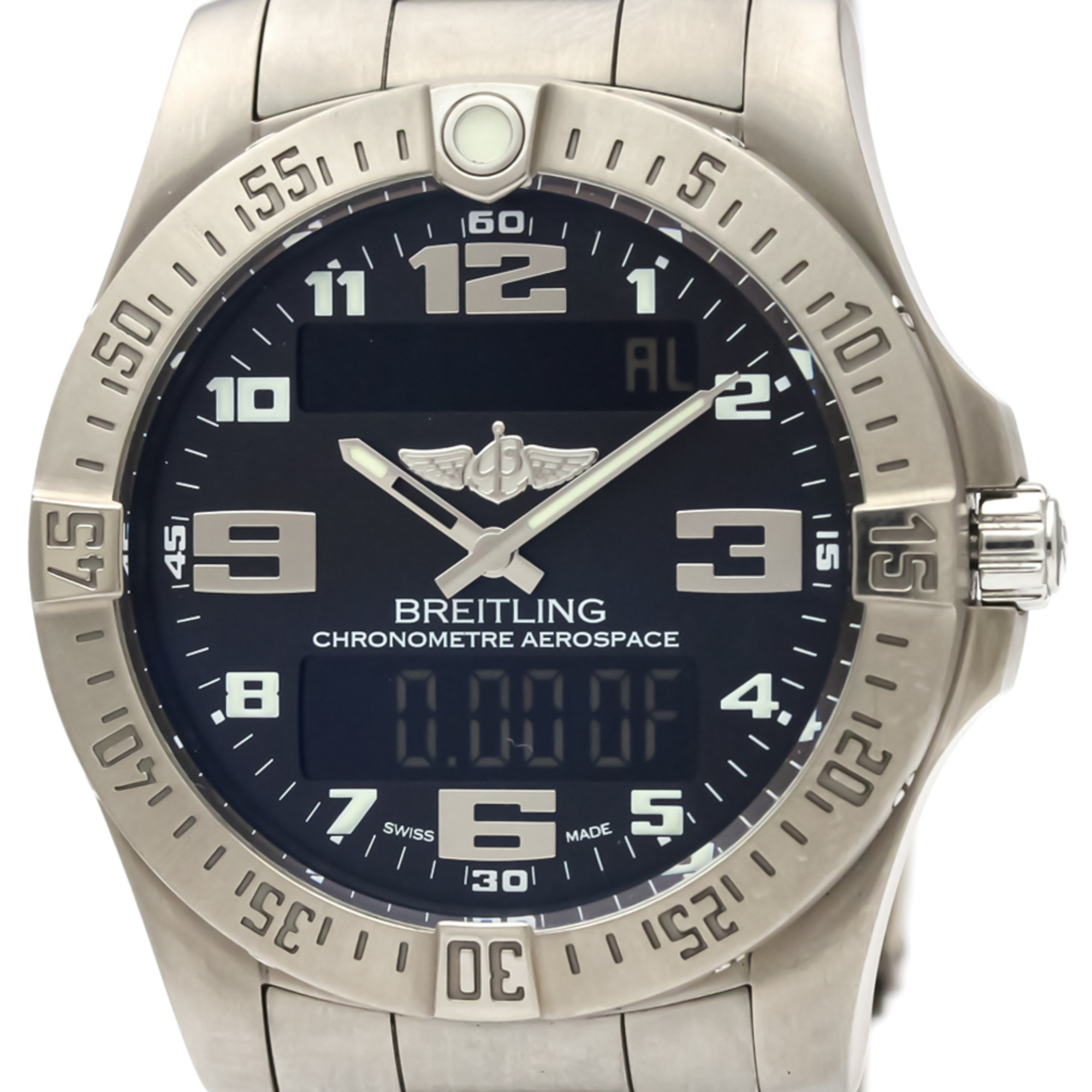 Breitling Aerospace Quartz Titanium Men's Sports Watch E79363