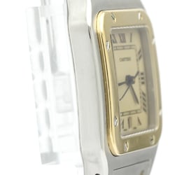 Cartier Santos Galbee Quartz Stainless Steel,Yellow Gold (18K) Men's Dress Watch 187901