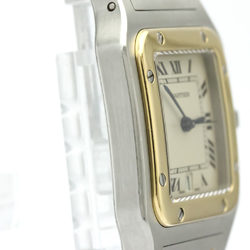 Cartier Santos Galbee Quartz Stainless Steel,Yellow Gold (18K) Men's Dress Watch 187901