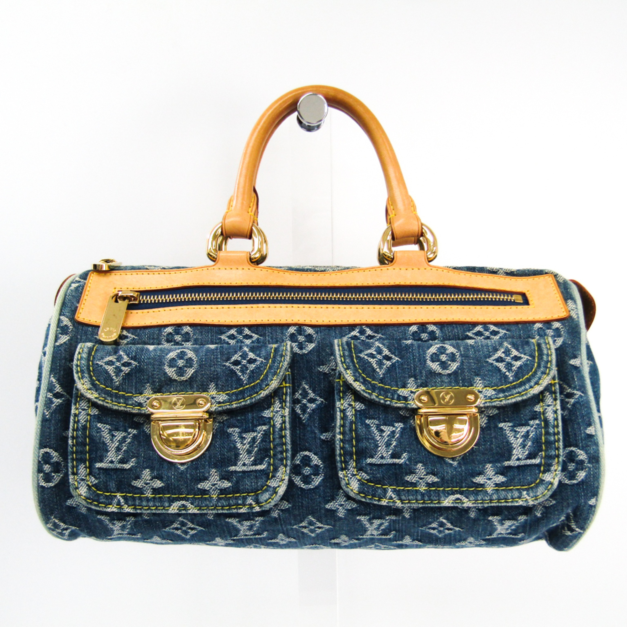 Louis Vuitton Monogram Denim Neo Speedy M95019 Women's Handbag Blue