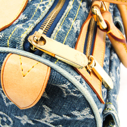 Louis Vuitton Monogram Denim Neo Speedy M95019 Women's Handbag Blue