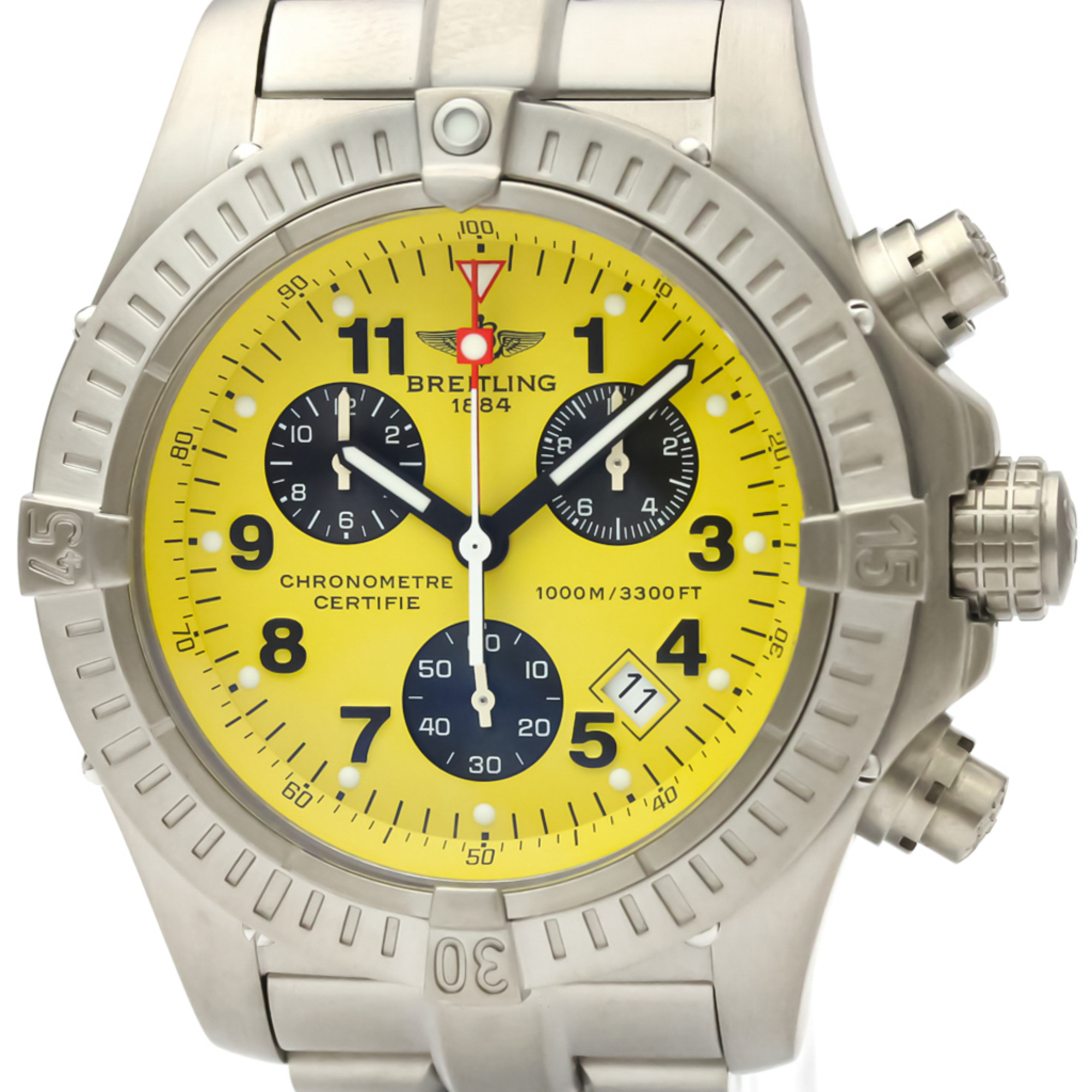 BREITLING Chrono Avenger Titanium Quartz Mens Watch E73360