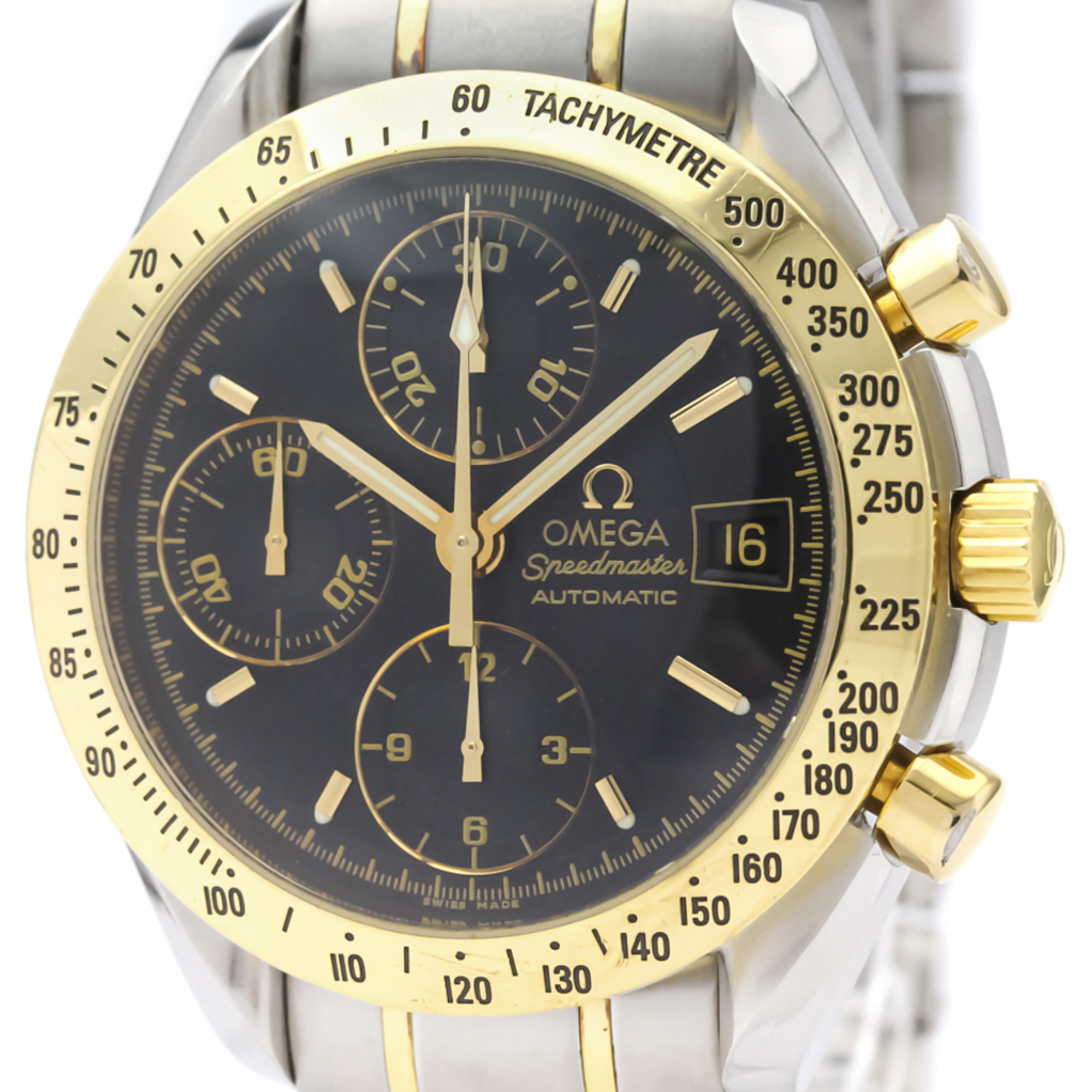 Omega Speedmaster Automatic Stainless Steel,Yellow Gold (18K) Men's Sports Watch 3313.50