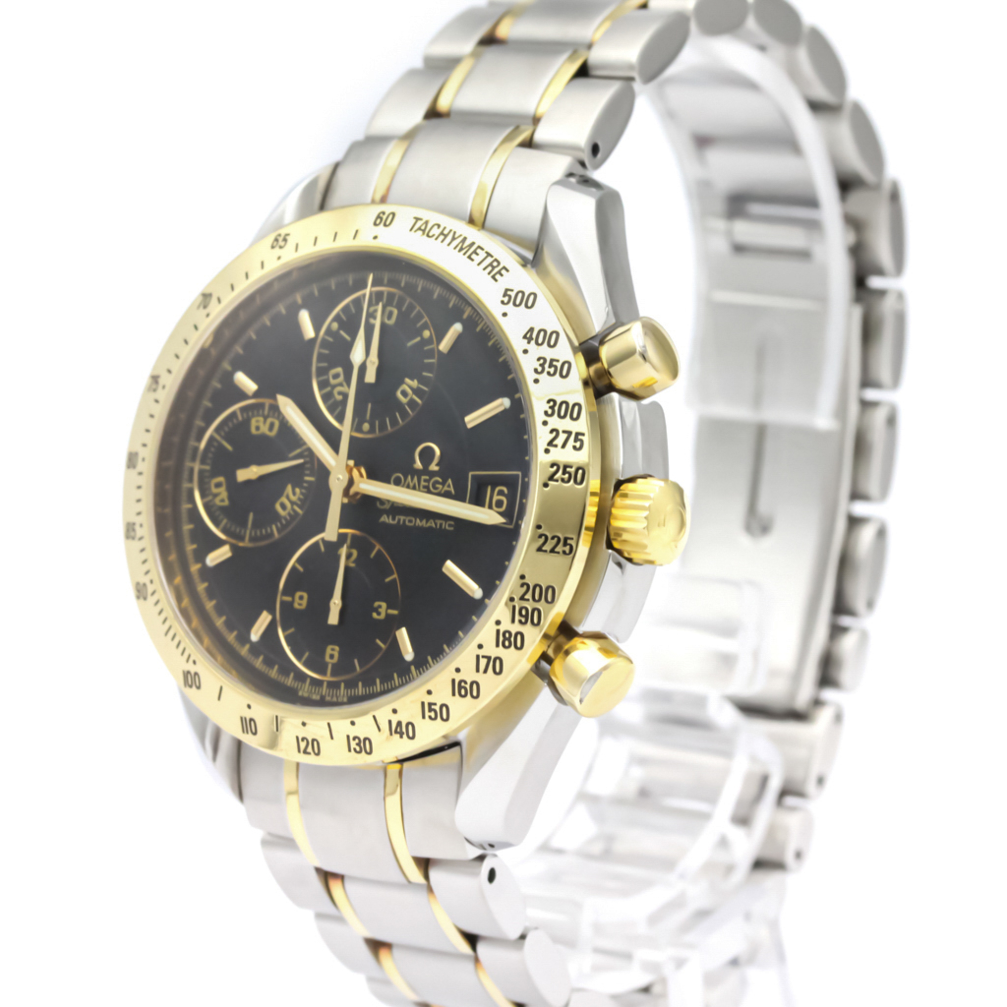 Omega Speedmaster Automatic Stainless Steel,Yellow Gold (18K) Men's Sports Watch 3313.50