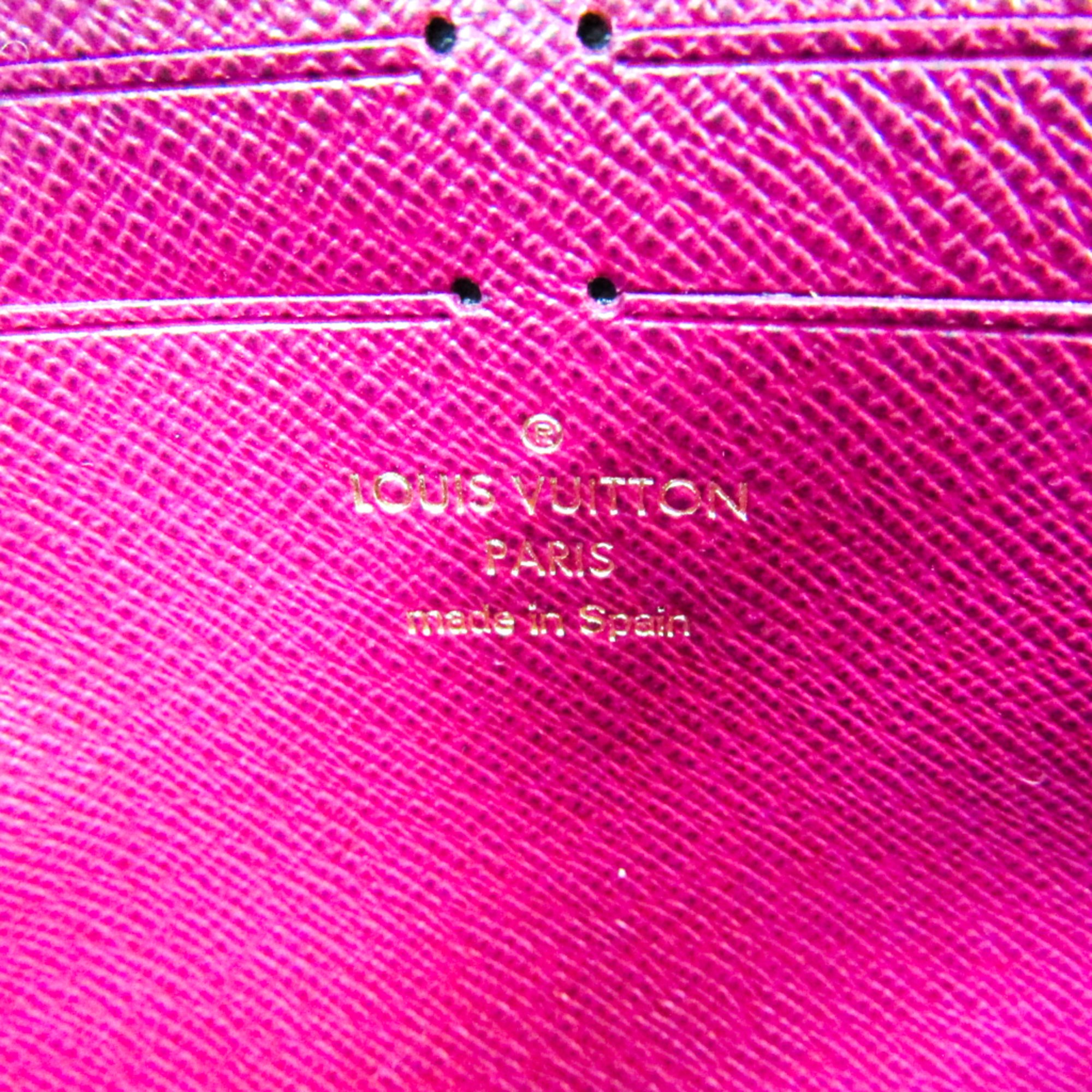 Louis Vuitton Monogram Jeanne Wallet M62155 Women's Monogram Long Wallet (bi-fold) Fuchsia