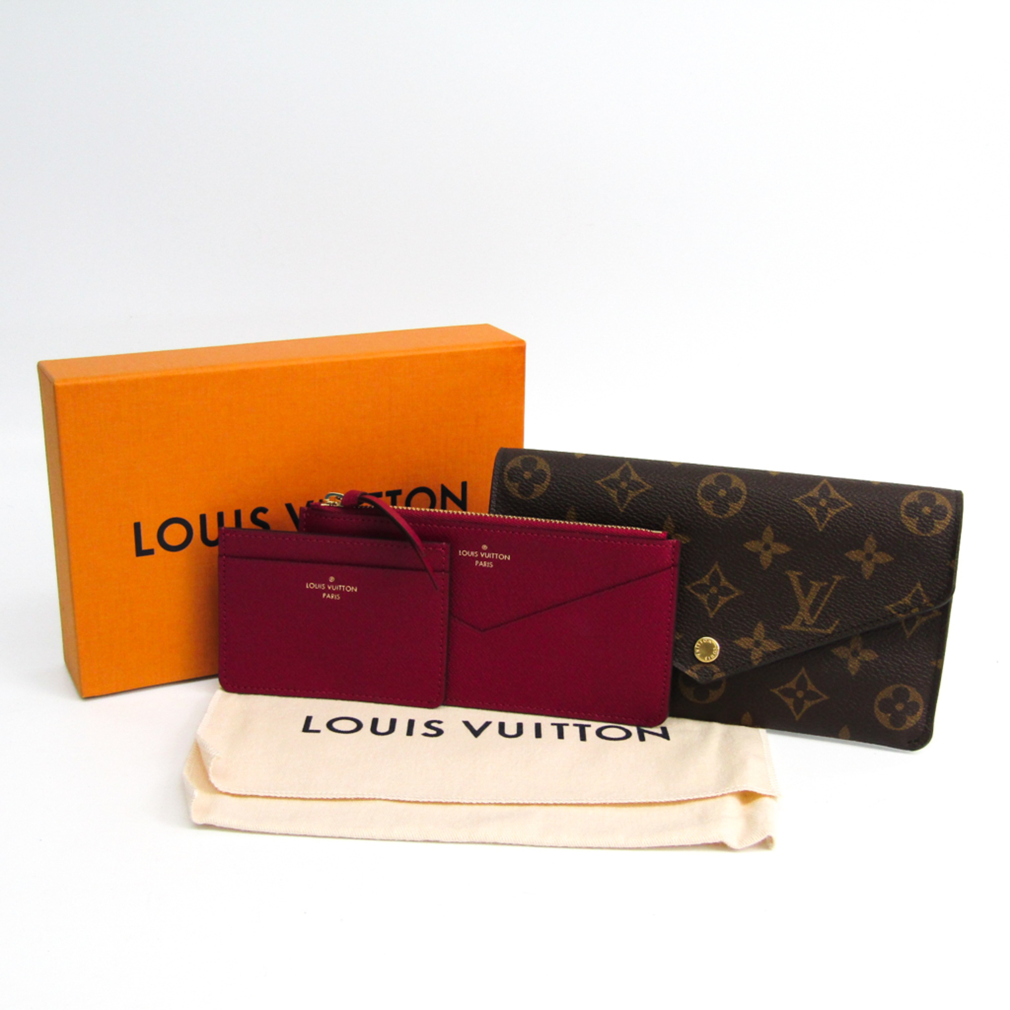 Louis Vuitton Monogram Jeanne Wallet M62155 Women's Monogram Long Wallet (bi-fold) Fuchsia