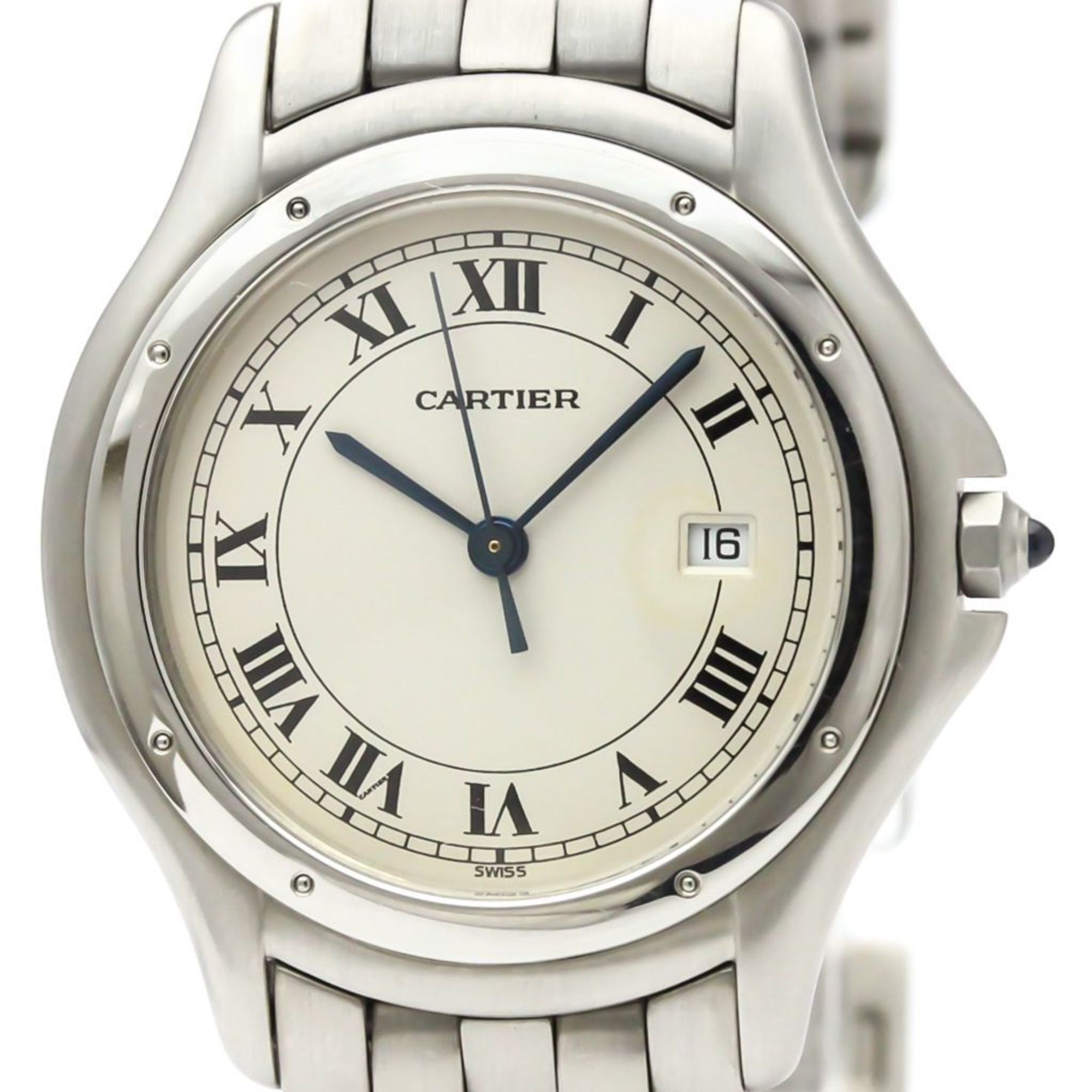 Cartier Panthere Cougar Quartz Stainless Steel Men's Dress Watch 987904