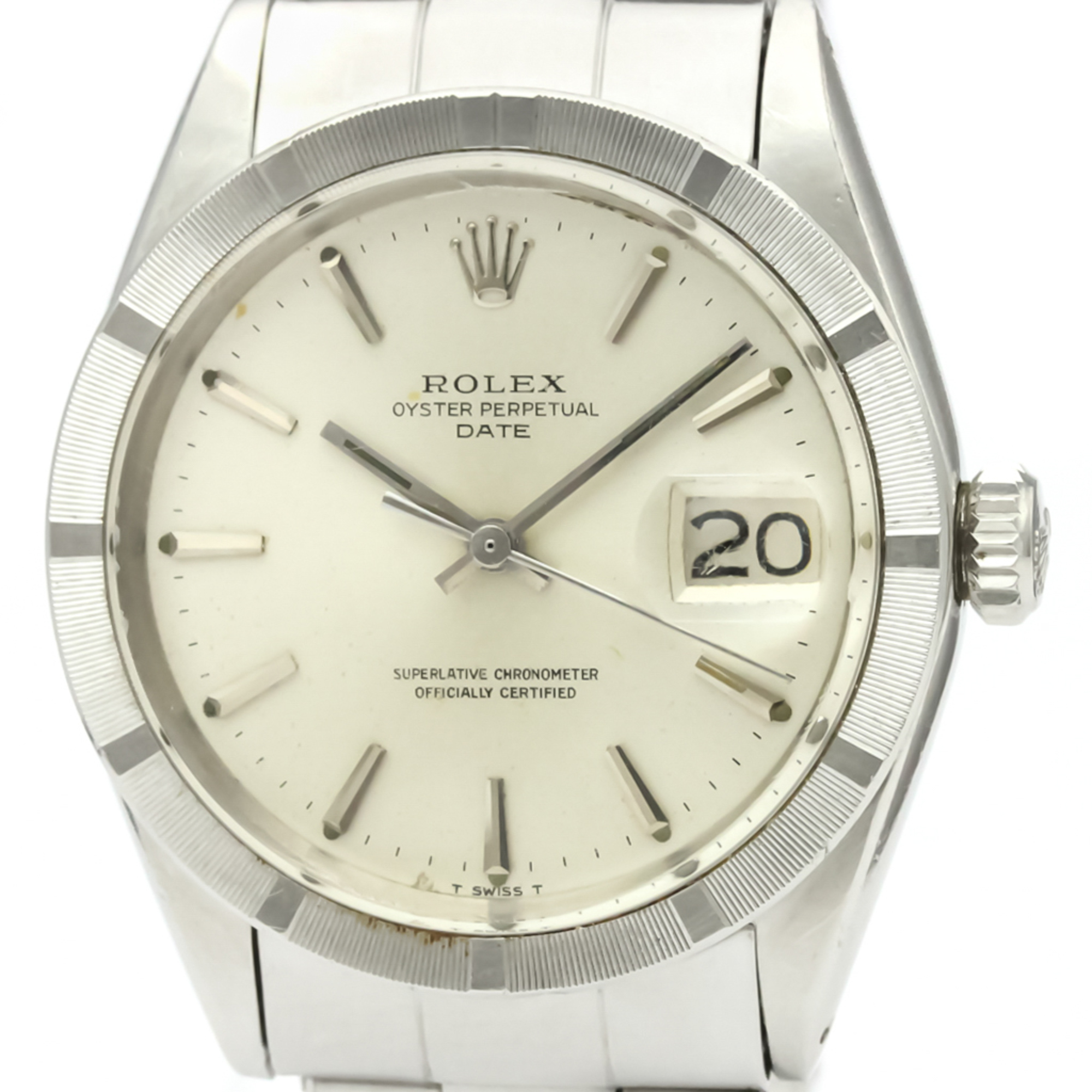 ROLEX Oyster Perpetual Date 1501 Steel Automatic Mens Watch