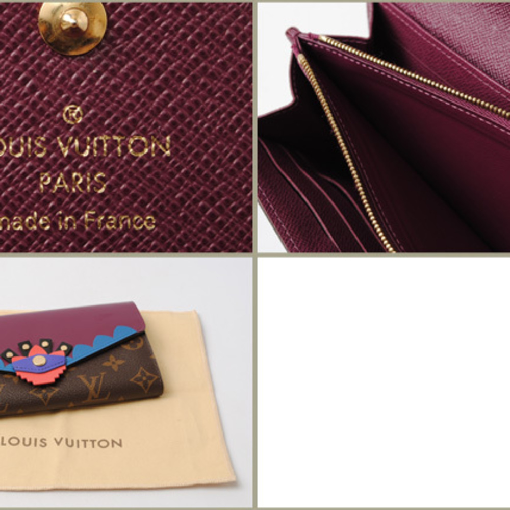 M61347 Louis Vuitton Fall Monogram Totem Sarah Wallet- 2 Colors