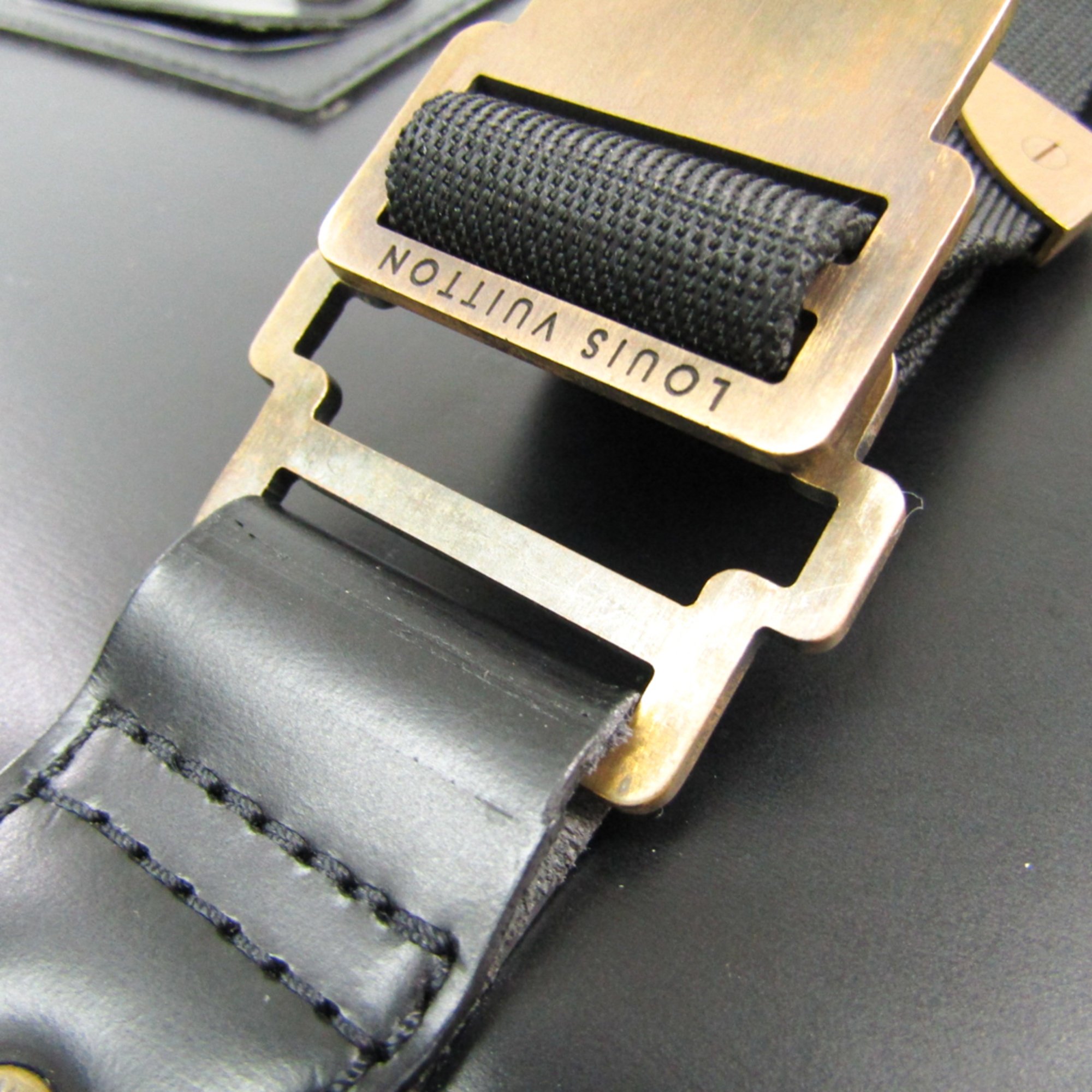Louis Vuitton Liege Hussard M92224 Men's Backpack Black