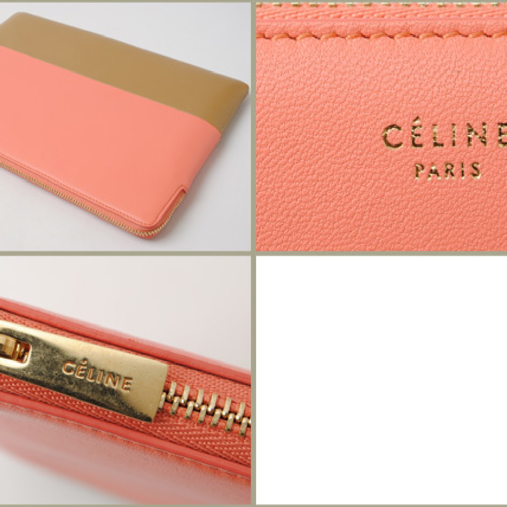 Céline NEW CELINE POUCH BAG 10241 IPAD CLUTCH BLACK LEATHER BAG POUCH BOX  ref.376159 - Joli Closet