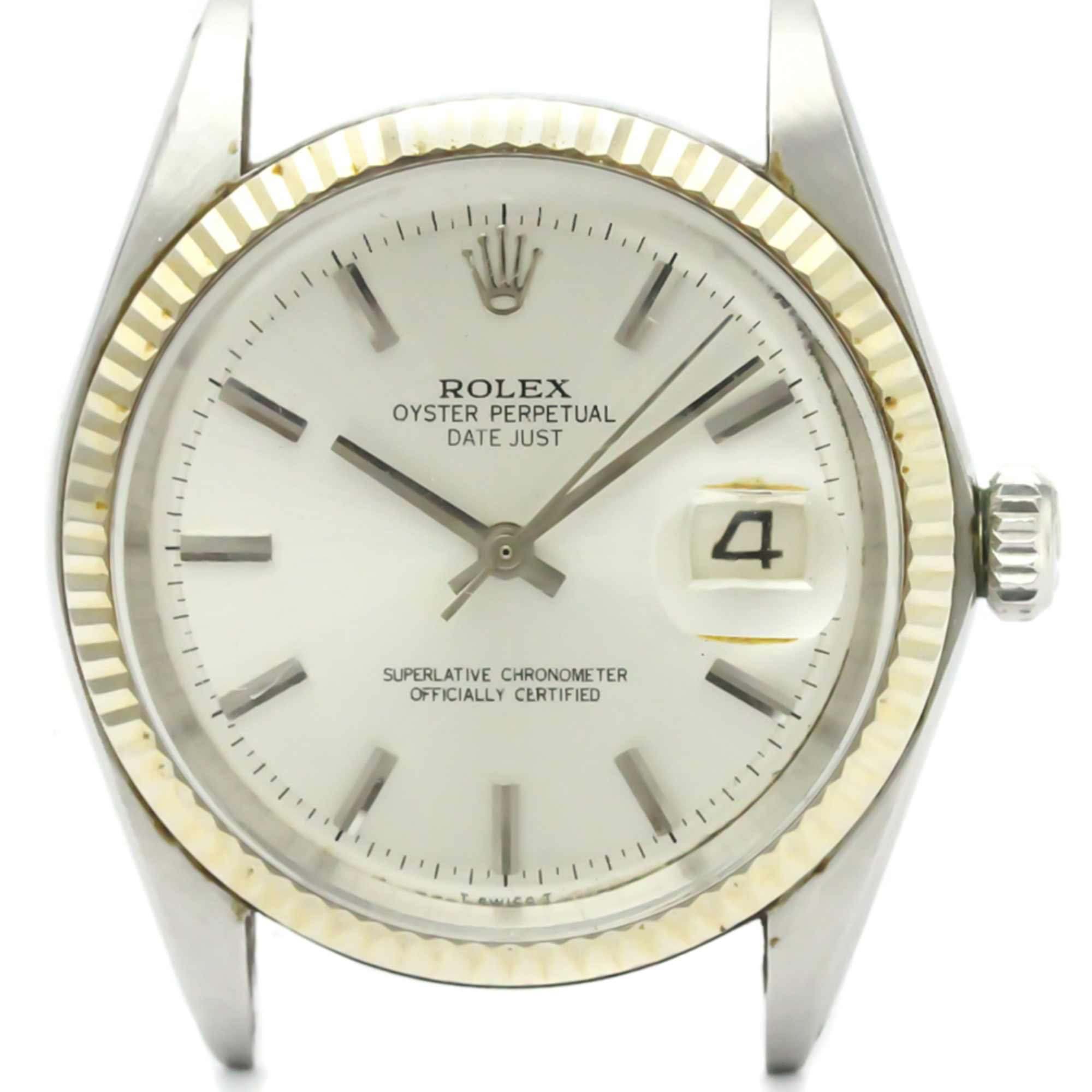 Rolex Datejust Automatic Stainless Steel,White Gold Men's Dress Watch 1601