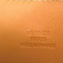 Hermes Collier De Chien Barenia Leather,Metal Bracelet Brown,Silver