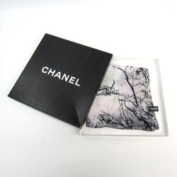 Chanel Silk Scarf Black,Gray