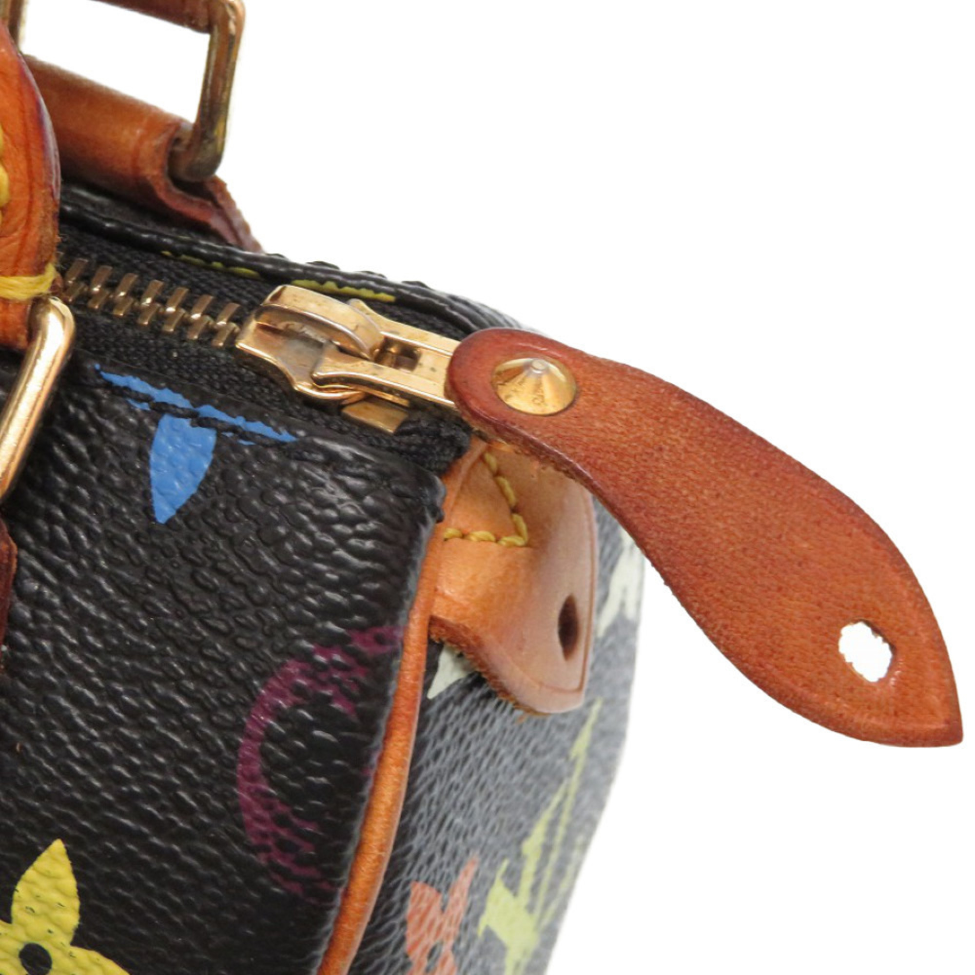 Louis Vuitton monogram multicolor mini speedy noir M92644 2WAY handbag bag with a strap LV 0284 LOUIS VUITTON