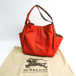 Burberry 3883034 Women's Leather Shoulder Bag Orange