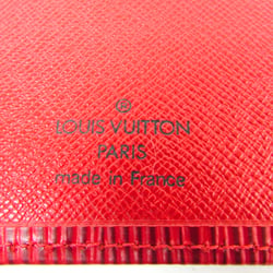 Louis Vuitton Epi Continental Viennois M63257 Unisex Epi Leather Long Wallet (bi-fold) Castilian Red