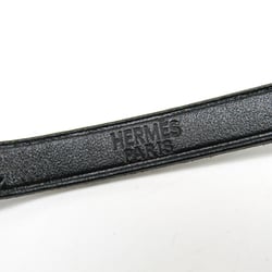 Hermes Hapi III Tandem Leather Bracelet Black