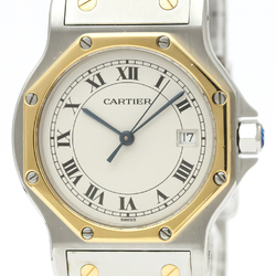 Cartier Santos Octagon Quartz Stainless Steel,Yellow Gold (18K) Women's Dress Watch 187902