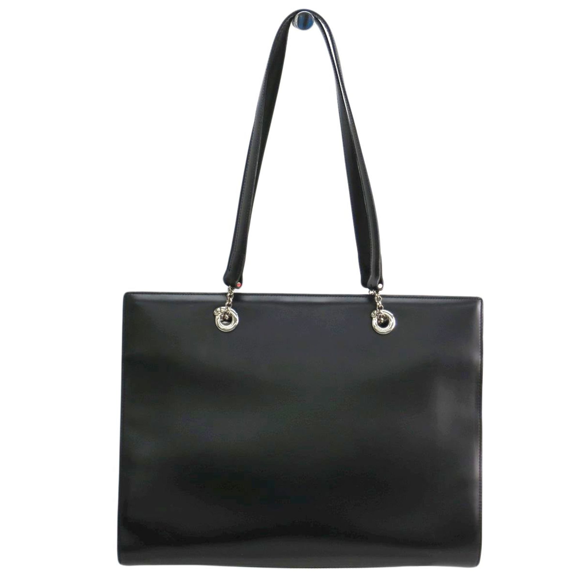 Cartier Tote Bag Panthere Calf Leather Black/Silver